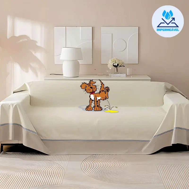 Capa Anti-Xixi MaxProtect para Sofás em Chenille