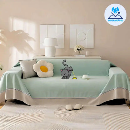 Capa Anti-Xixi MaxProtect para Sofás em Chenille