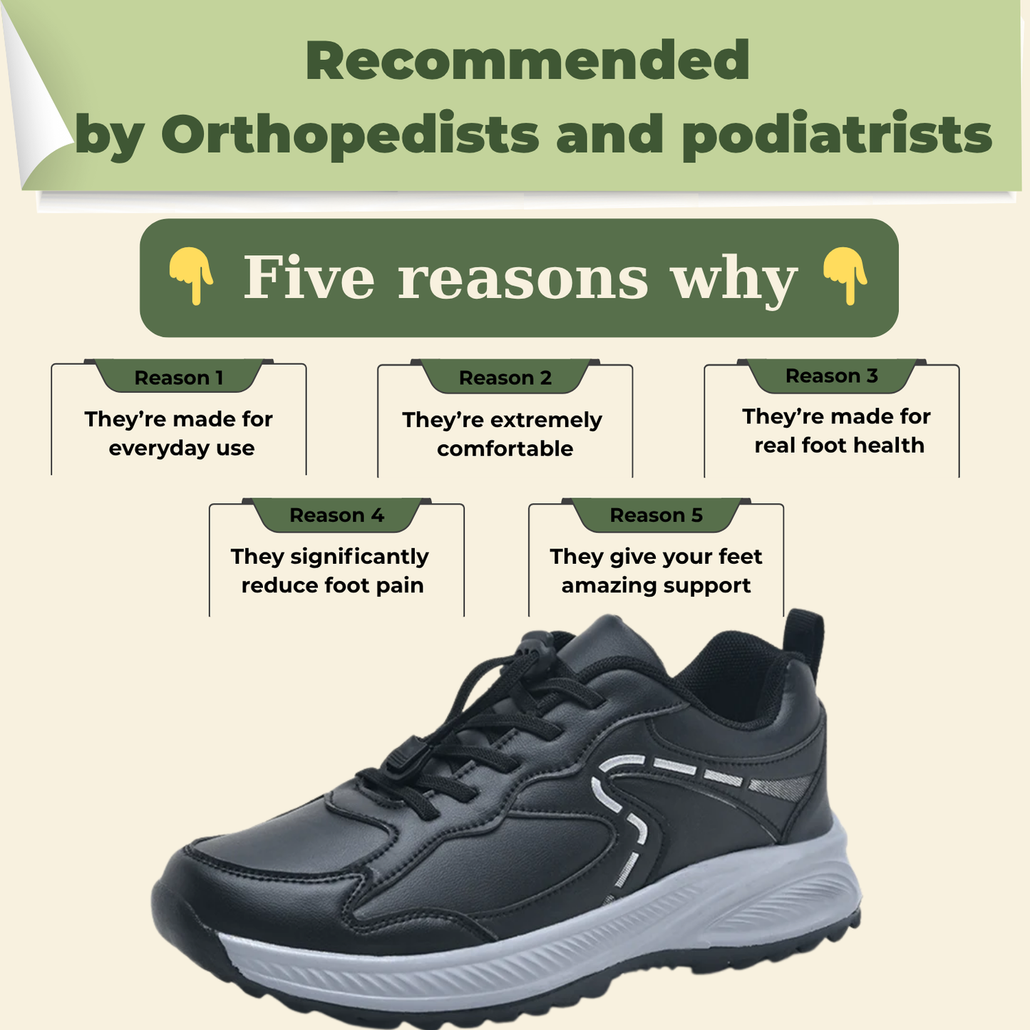 Flex Comfort – Orthopädische Shoe for Breite Füße & Ballenzehen-Linderung