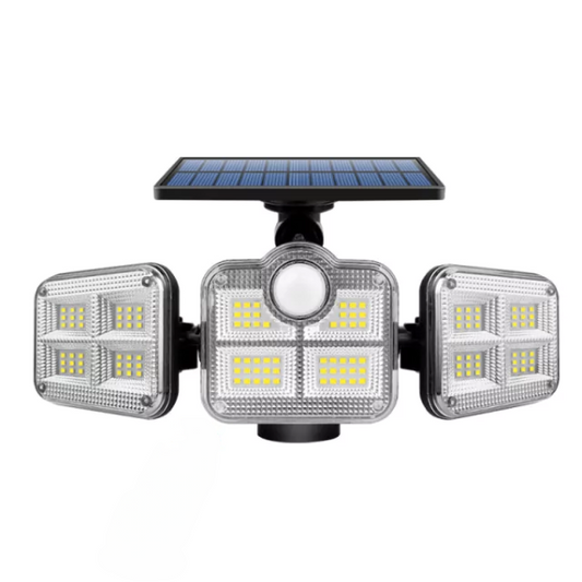 Refletor Led Solar Com 3 Cabeças 800W - EcoLight 