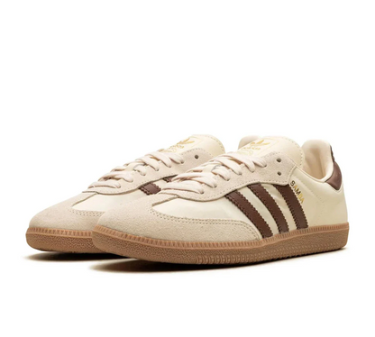 Adidas Samba 'Cream White Preloved Brown' Creme/Marrom - ID1447
