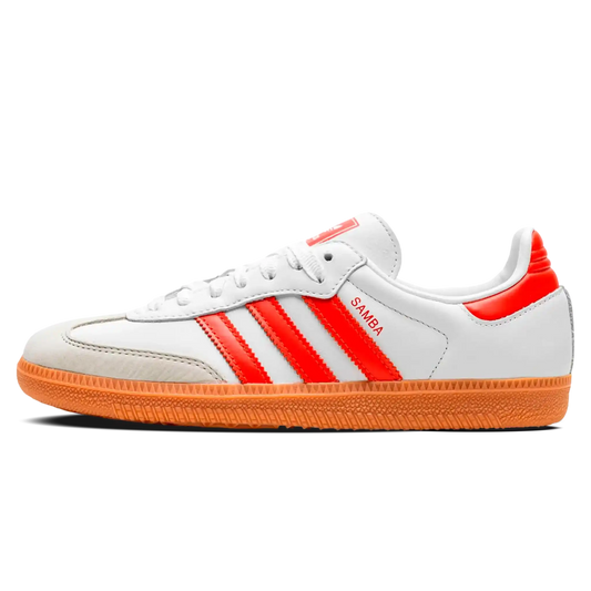 Tênis Adidas Samba OG Feminino "White Solar Red" Branco / Vermelho - IF6513