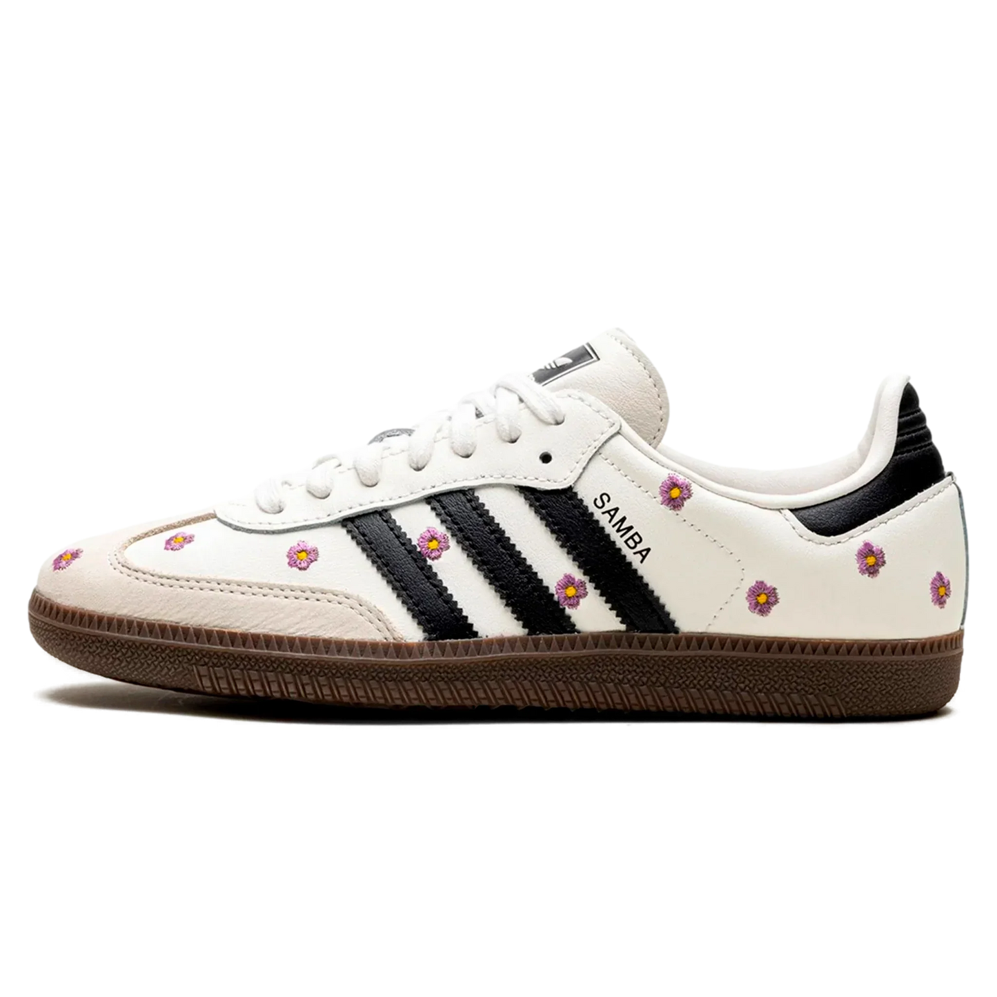 Tênis Adidas Samba OG Feminino 'White Floral Embroidery' Branco - IF4398