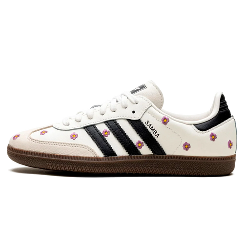 Tênis Adidas Samba OG Feminino 'White Floral Embroidery' Branco - IF4398
