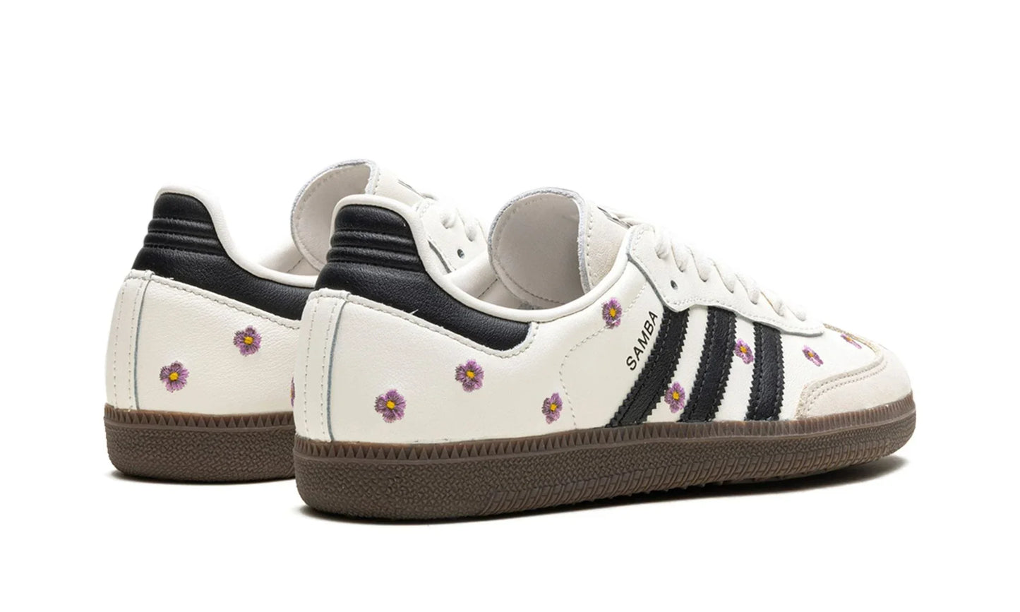 Tênis Adidas Samba OG Feminino 'White Floral Embroidery' Branco - IF4398