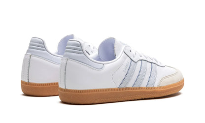 Tênis Adidas Samba OG Feminino "White Halo Blue" Branco / Azul - IE0877