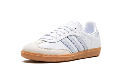 Tênis Adidas Samba OG Feminino "White Halo Blue" Branco / Azul - IE0877