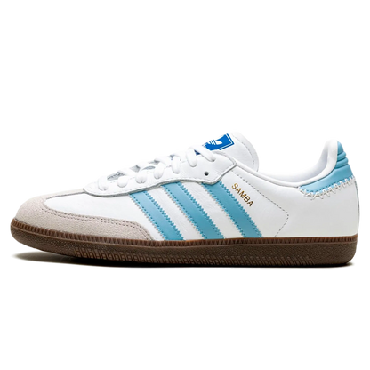 Tênis Adidas Samba OG Feminino "White Sky Blue" - JI2003