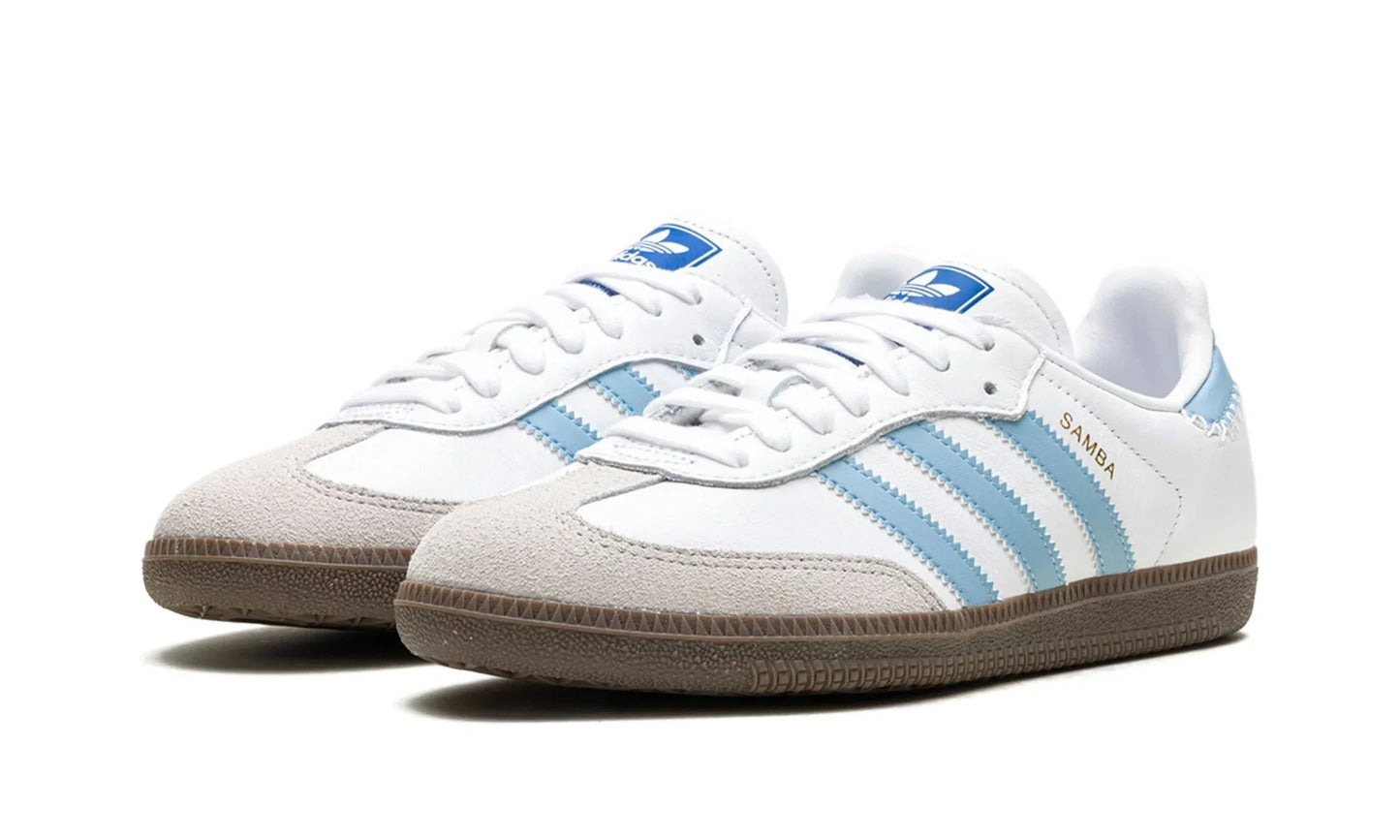 Tênis Adidas Samba OG Feminino "White Sky Blue" - JI2003