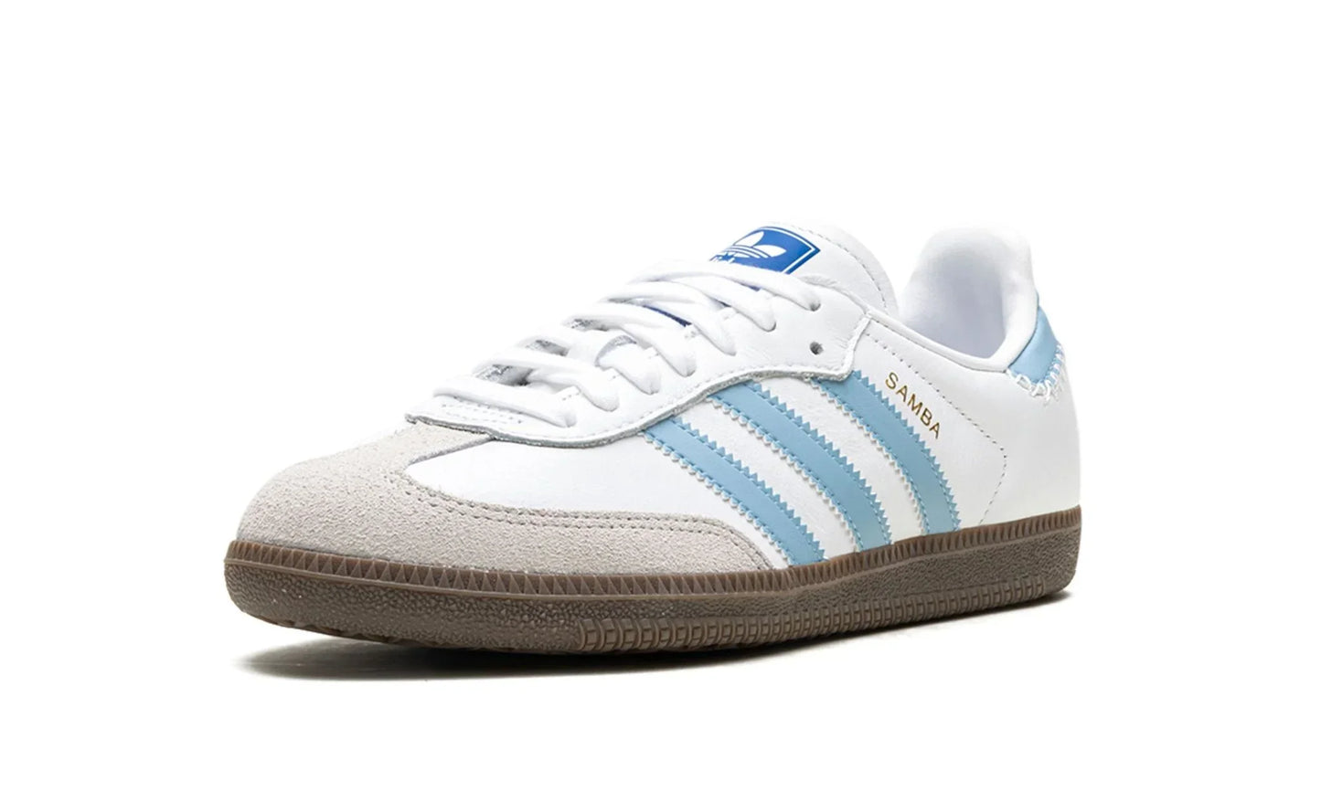 Tênis Adidas Samba OG Feminino "White Sky Blue" - JI2003