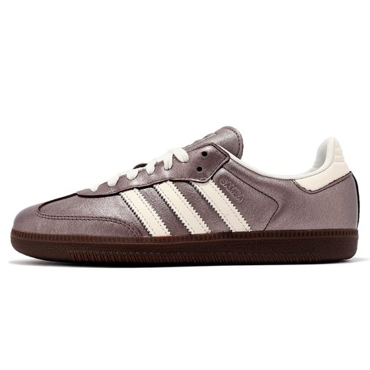 Tênis Adidas Samba OG Feminino "Supplier Colour Off White Gum" Metálico - JI4219