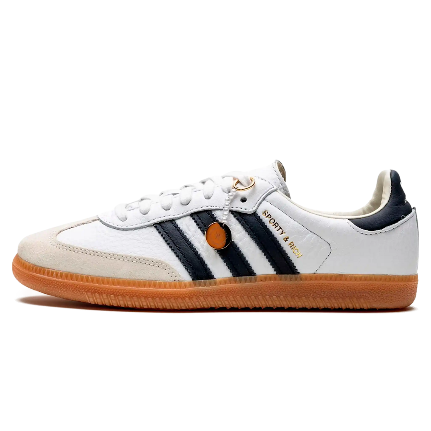 Tênis Adidas Samba OG x Sporty & Rich "Cloud White" - HP3354