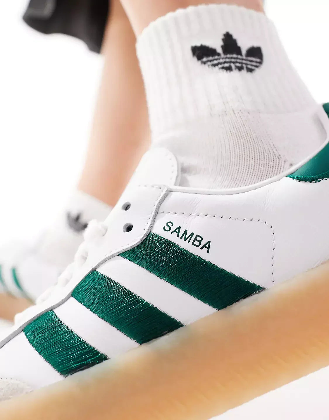 Tênis Adidas Sambae Feminino "White Green" Branco / Verde - ID0440