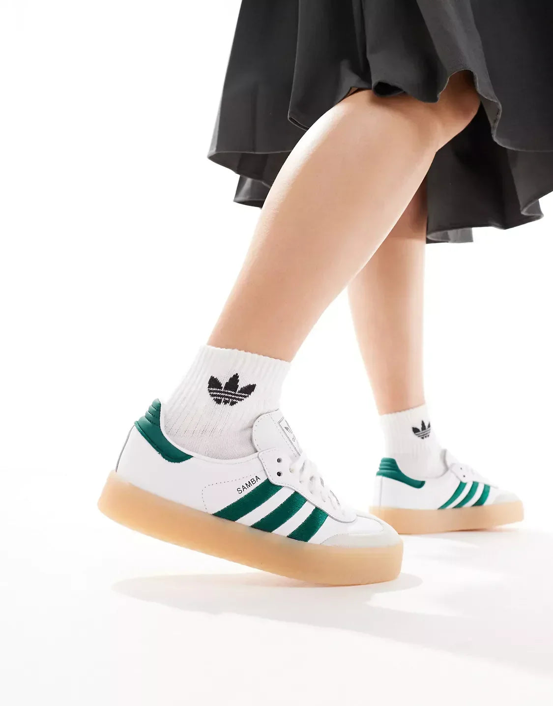 Tênis Adidas Sambae Feminino "White Green" Branco / Verde - ID0440