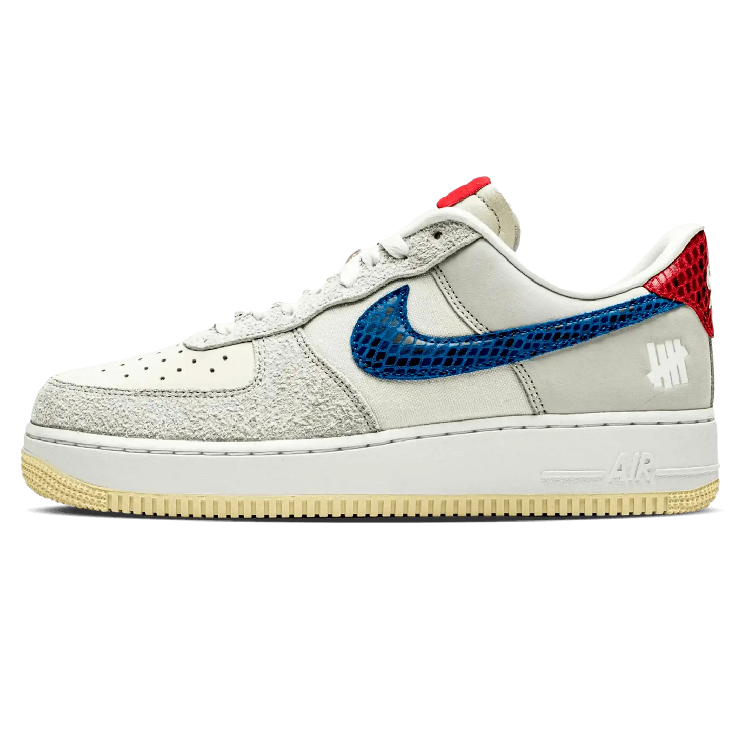 Tênis Air Force 1 x Undefeated "5 on it" Cinza - DM8461-001