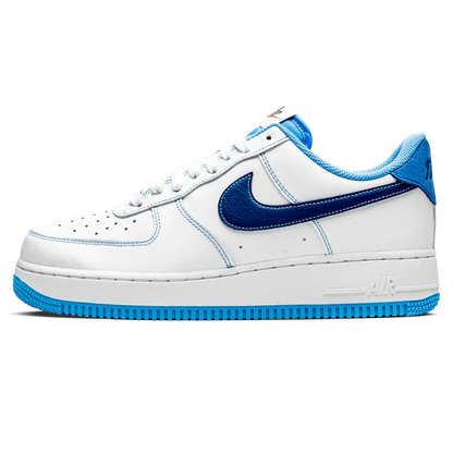 Tênis Air Force 1 Feminino "White University Blue" Branco / Azul - DA8478-100