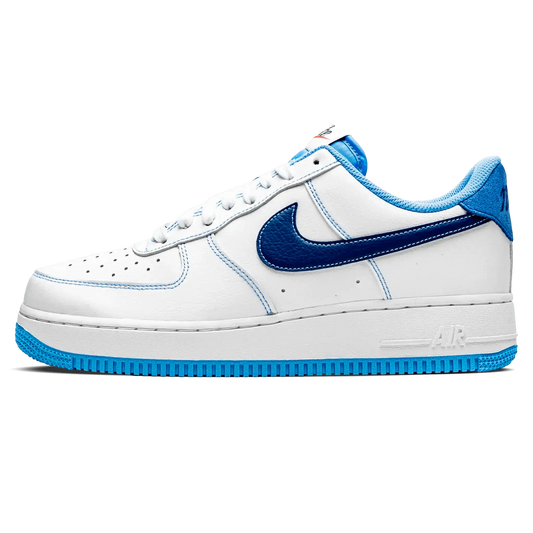 Tênis Air Force 1 Feminino "White University Blue" Branco / Azul - DA8478-100