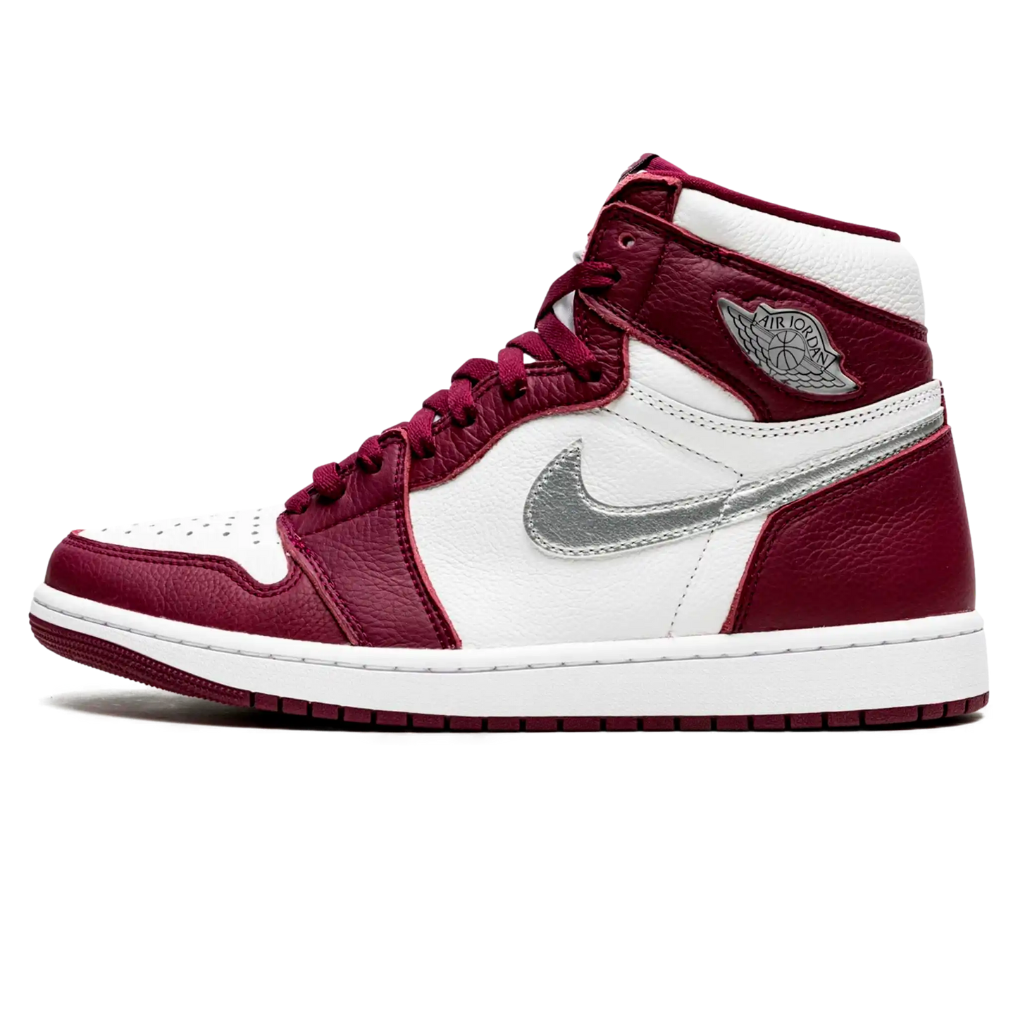 Tênis Air Jordan 1 High "Bordeaux" Bordô - 555088-611