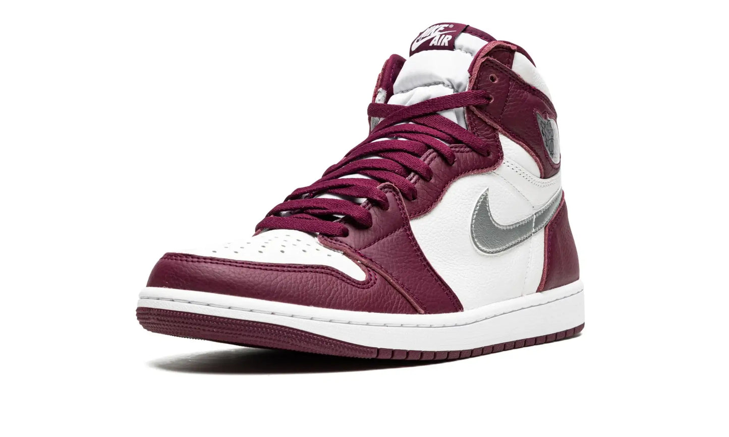 Tênis Air Jordan 1 High "Bordeaux" Bordô - 555088-611