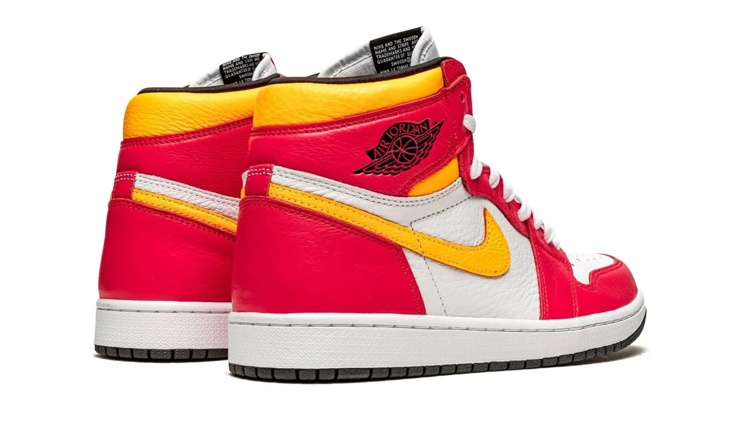 Tênis Air Jordan 1 High "Fusion Red" Rosa / Amarelo - 555088-603