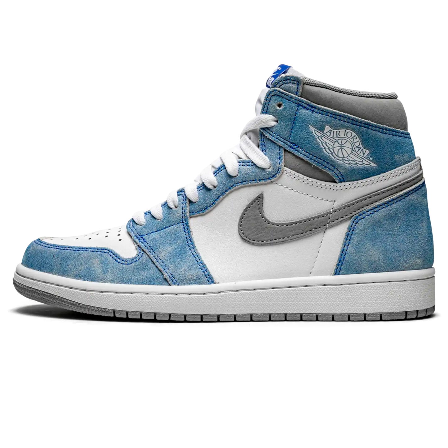 Tênis Air Jordan 1 High "Hyper Royal" Azul / Branco - 555088-402
