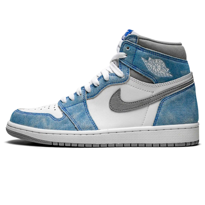 Tênis Air Jordan 1 High "Hyper Royal" Azul / Branco - 555088-402