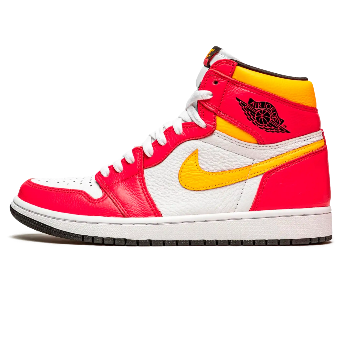 Tênis Air Jordan 1 High "Fusion Red" Rosa / Amarelo - 555088-603