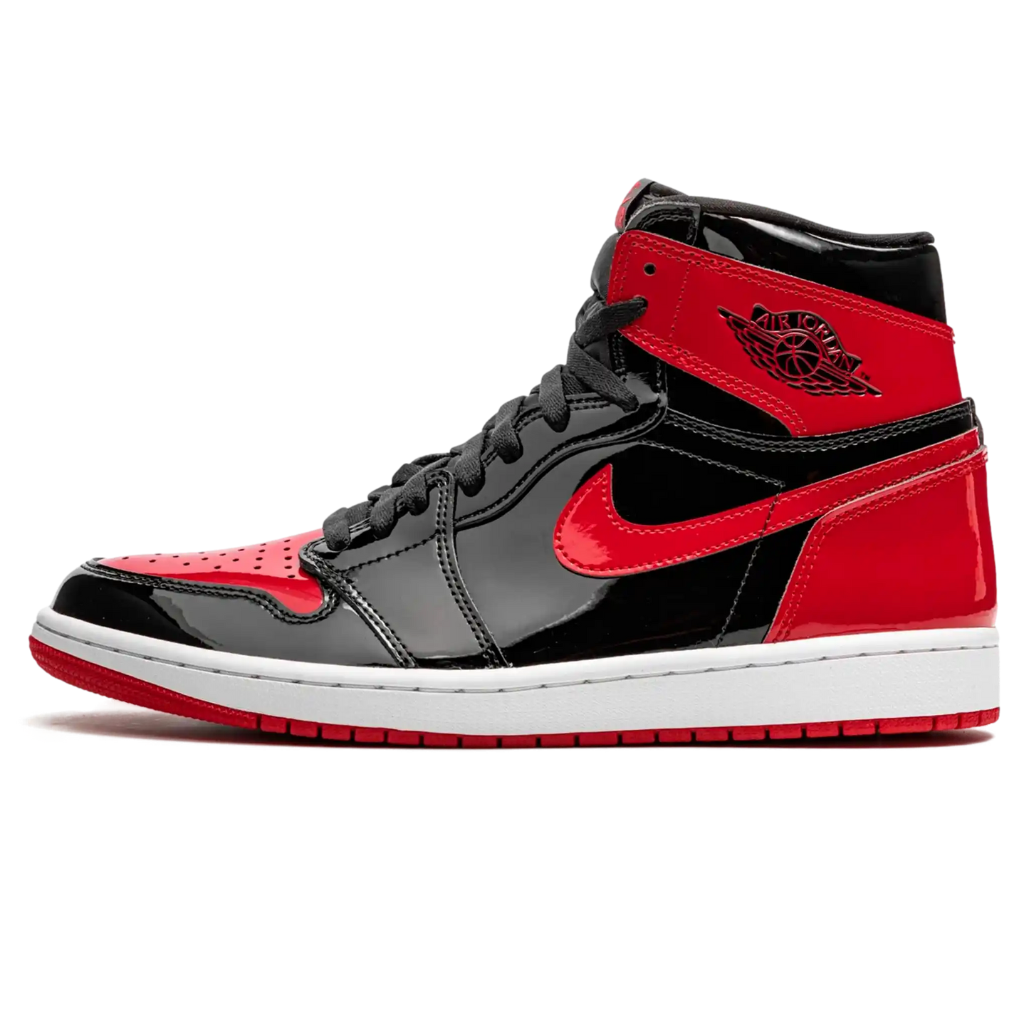 Tênis Air Jordan 1 High "Patent Bred" Vermelho / Preto - 555088-063