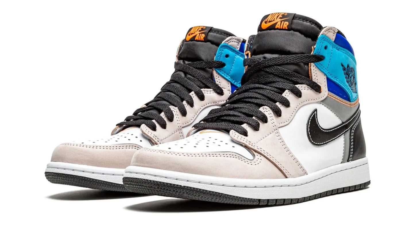 Tênis Air Jordan 1 High "Prototype" Cinza / Azul - DC6515-100