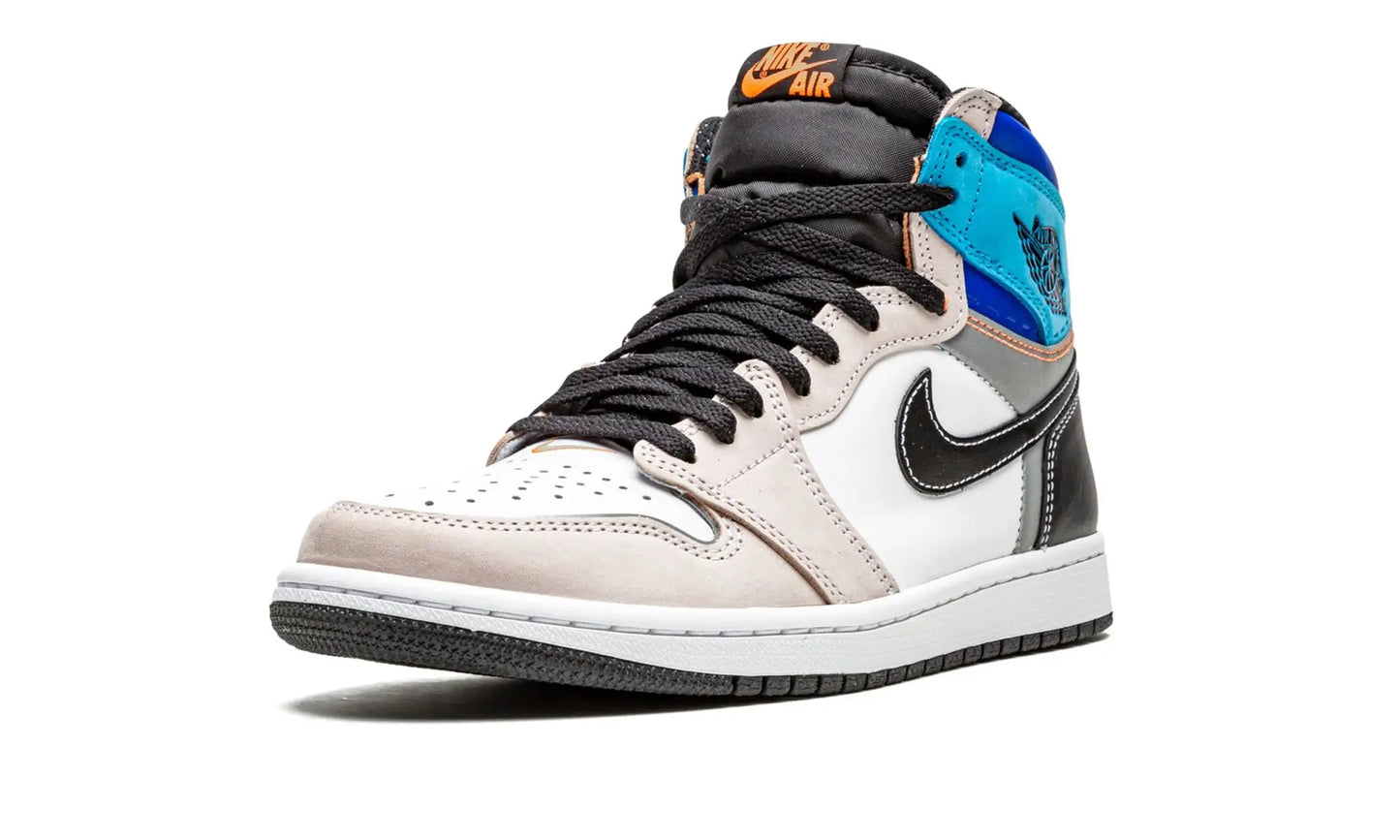 Tênis Air Jordan 1 High "Prototype" Cinza / Azul - DC6515-100