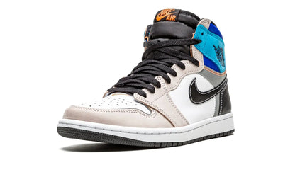 Tênis Air Jordan 1 High "Prototype" Cinza / Azul - DC6515-100