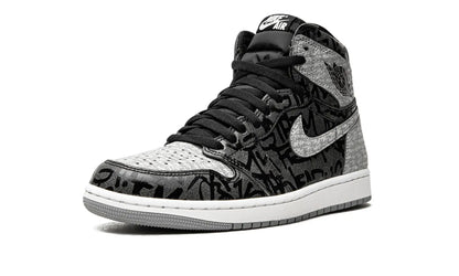 Tênis Air Jordan 1 High "Rebellionaire" Preto / Cinza - 555088-036