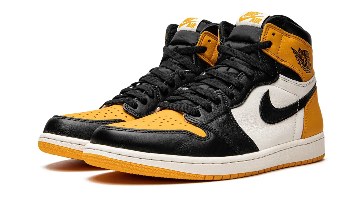 Tênis Air Jordan 1 High "Taxi Yellow" Amarelo / Preto - 555088-711