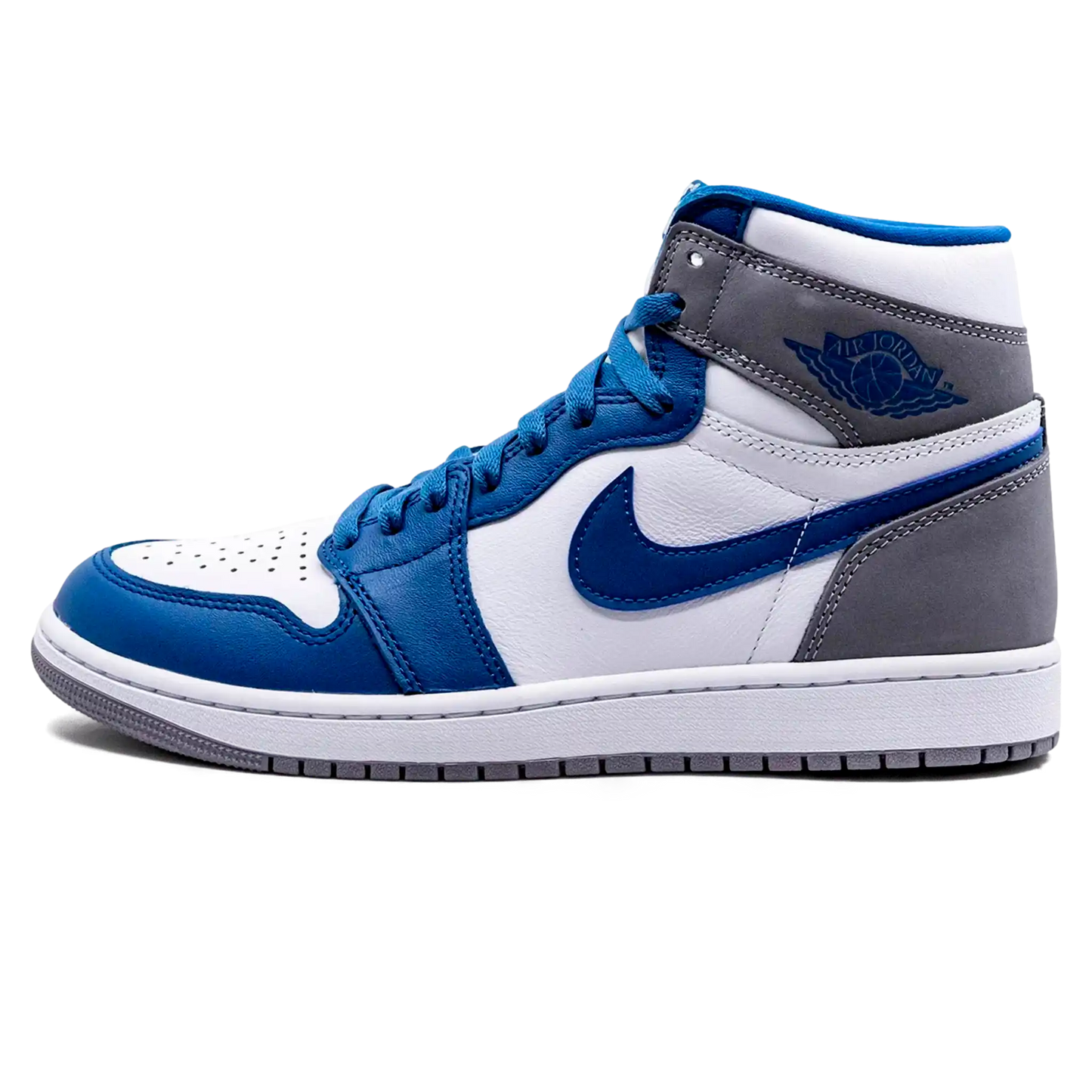 Tênis Air Jordan 1 High "True Blue" Azul / Cinza - DZ5485-410