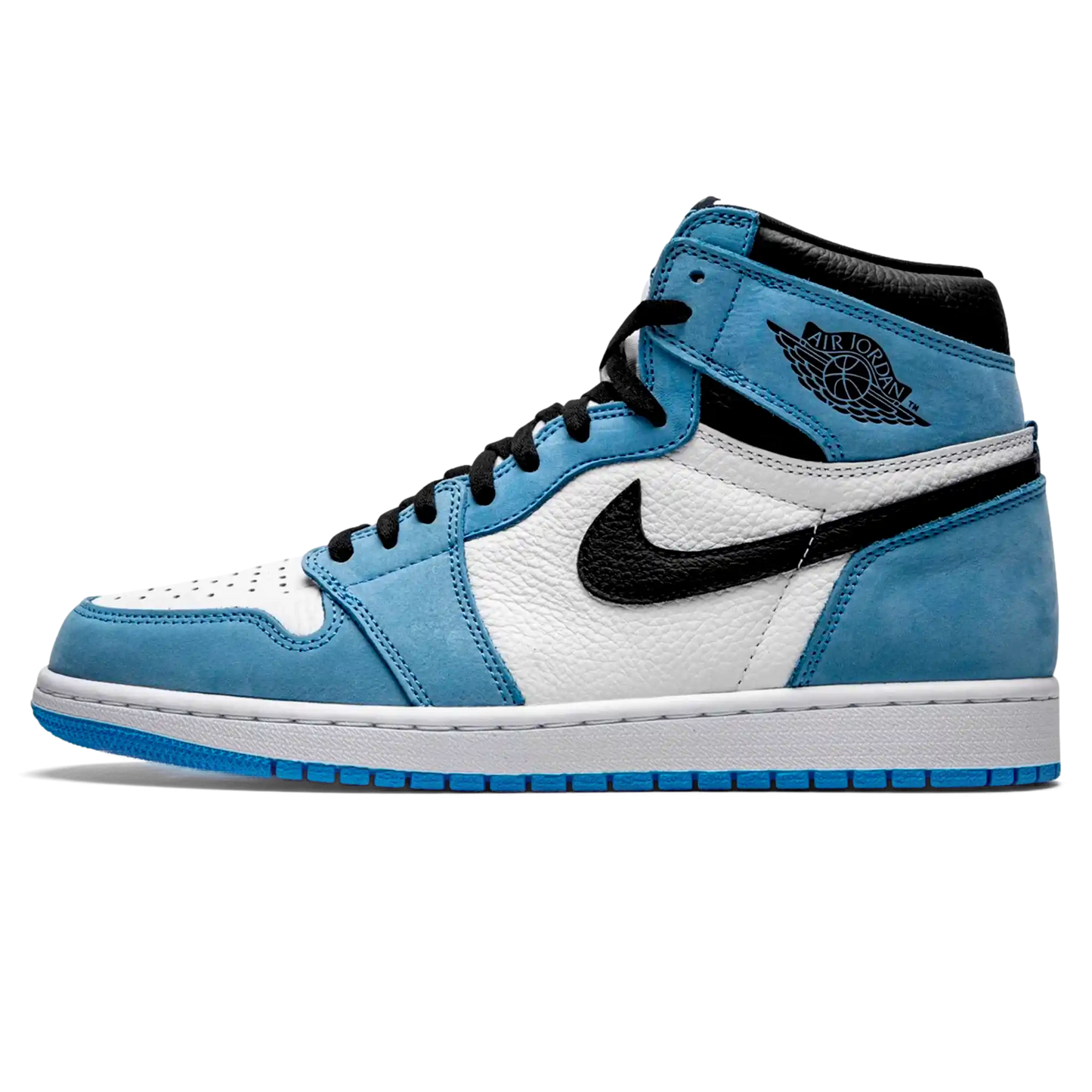 Tênis Air Jordan 1 High "University Blue" Azul / Branco - 555088-134