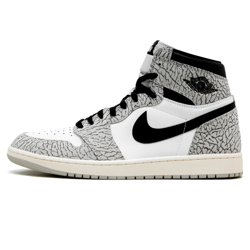 Tênis Air Jordan 1 High "White Cement" Cinza - DZ5485-052