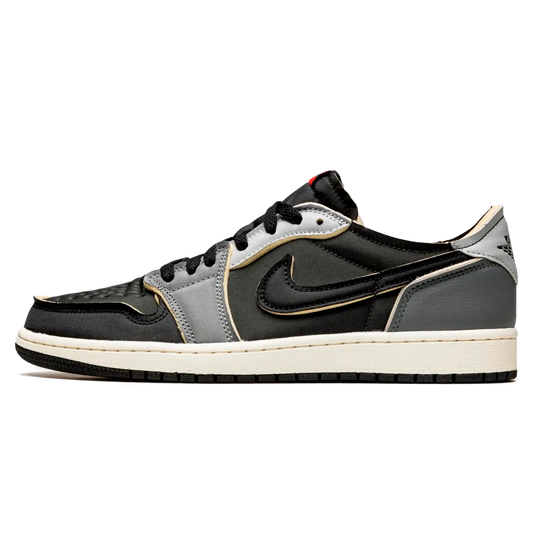 Tênis Air jordan 1 Low Masculino EX "Black Smoke Grey" Preto / Cinza - DV0982-006