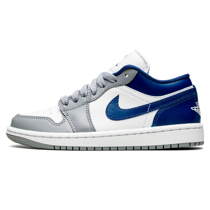 Tênis Air jordan 1 Low Feminino "French Blue" Cinza / Azul - DC0774-042