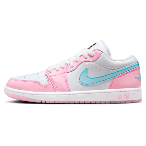 Tênis Air jordan 1 Low Feminino "Paw Print" Rosa - HM3706-141