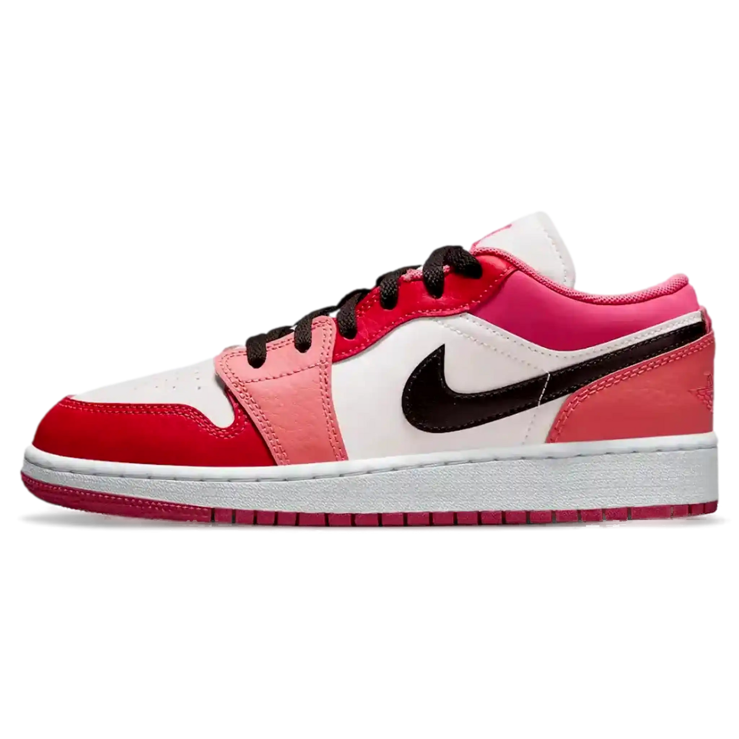 Tênis Air jordan 1 Low Feminino "Pink Red" Rosa - 553560-162