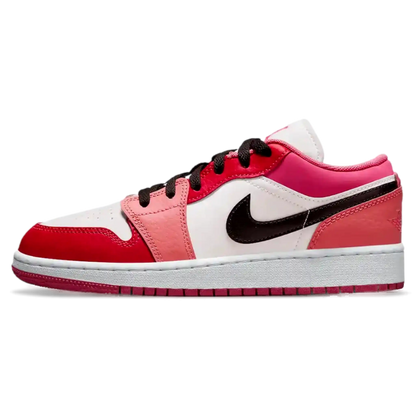 Tênis Air jordan 1 Low Feminino "Pink Red" Rosa - 553560-162