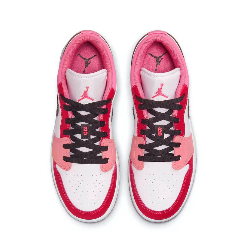 Tênis Air jordan 1 Low Feminino "Pink Red" Rosa - 553560-162