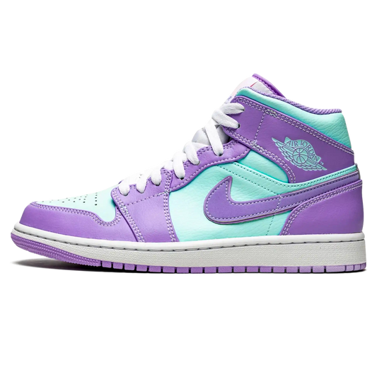 Tênis Air Jordan 1 Mid "Aqua" - 554724-500