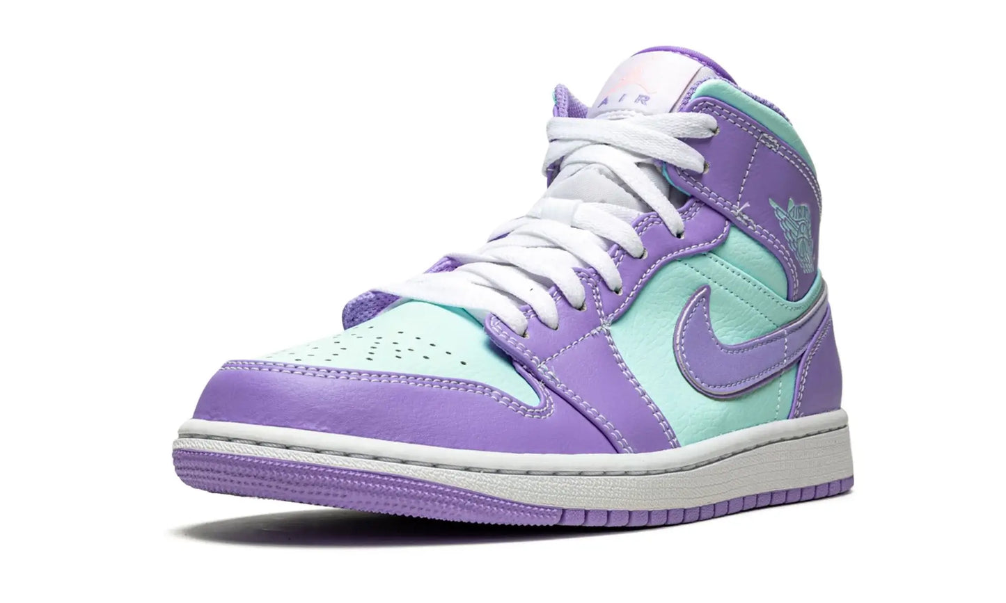 Tênis Air Jordan 1 Mid "Aqua" - 554724-500