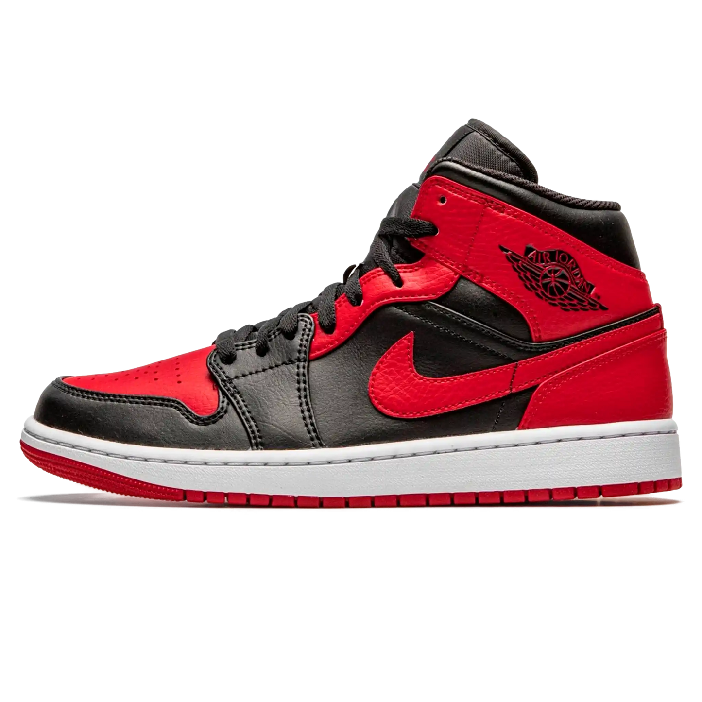 Tênis Air Jordan 1 Mid "Banned" Vermelho / Preto - 554725-074