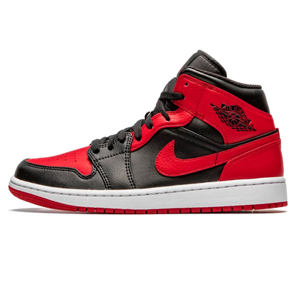 Tênis Air Jordan 1 Mid "Banned" Vermelho / Preto - 554725-074