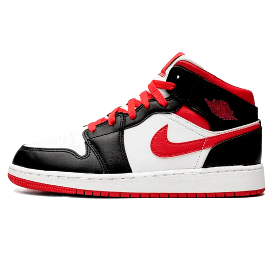 Tênis Air Jordan 1 Mid "Black Gym Red" Vermelho - 554724-122
