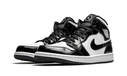 Tênis Air Jordan 1 Mid "Carbon Fiber" Preto / Branco - DD1649-001