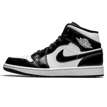 Tênis Air Jordan 1 Mid "Carbon Fiber" Preto / Branco - DD1649-001