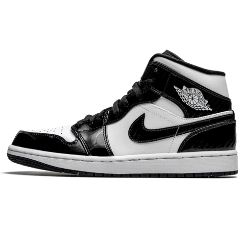 Tênis Air Jordan 1 Mid "Carbon Fiber" Preto / Branco - DD1649-001